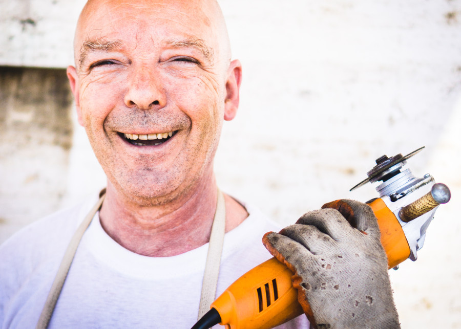 Handwerker bei der Arbeit